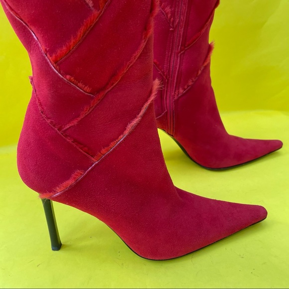 Vintage dark red Cesare Paciotti all leather boots - Picture 6 of 16